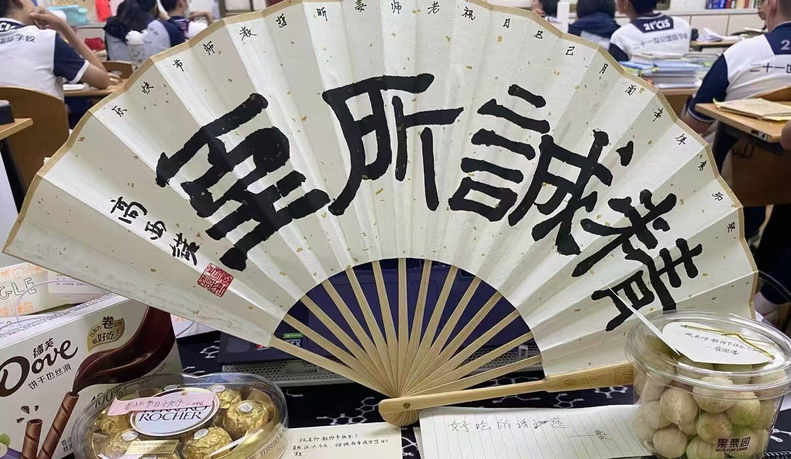 Fan at the Class Fair